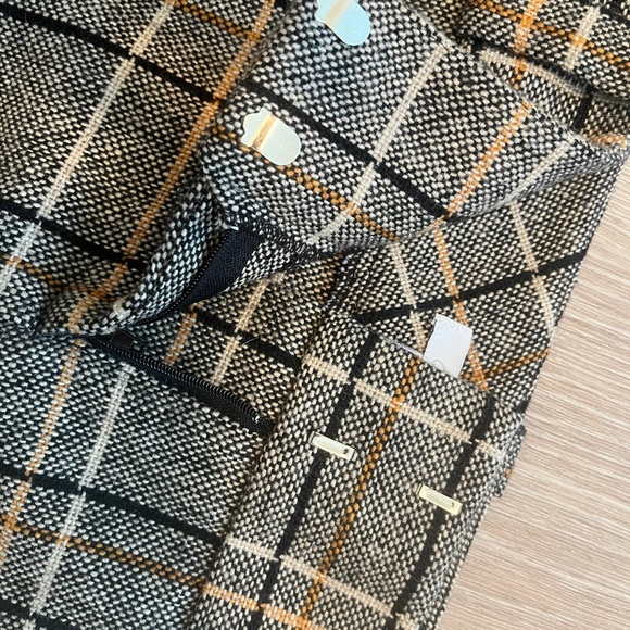 Charlotte Russe Tartan Wool Blend Mini Sz 11 - Picture 8 of 8